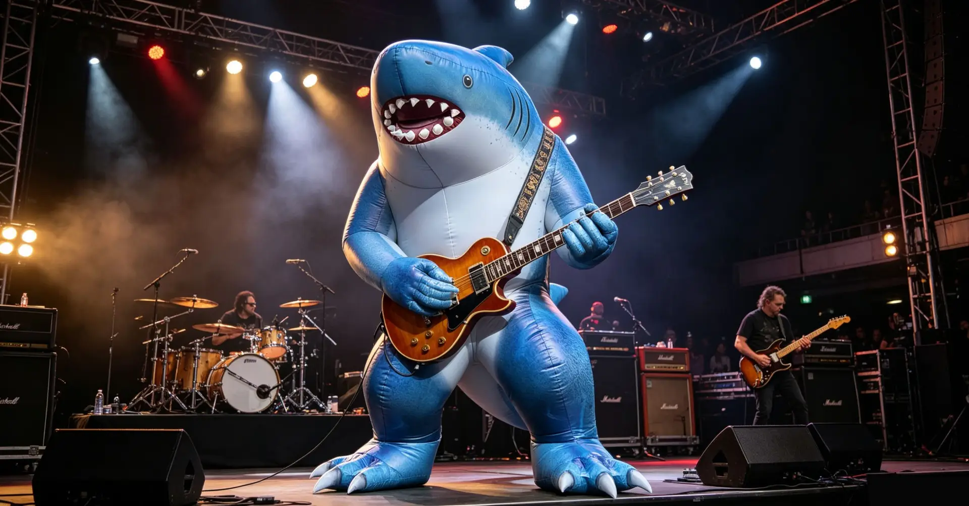 shark inflatable costume